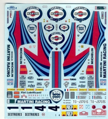 Decal lancia delta hf - 1/18,