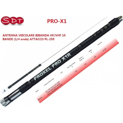 Pro x1r antenna veicolare - pro-x1r,